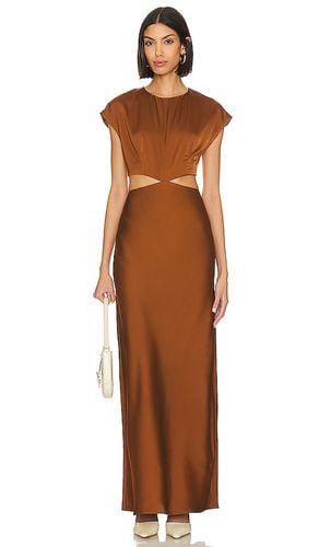 Margrit Maxi Dress in Cognac. - size L (also in M, XL) - L'Academie - Modalova