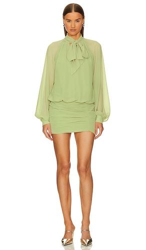 Maelle Mini Dress in Sage. - size L (also in M, S, XL) - L'Academie - Modalova