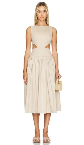 By Marianna Natalina Midi Dress in Beige. - size L (also in M, XL, XS) - L'Academie - Modalova