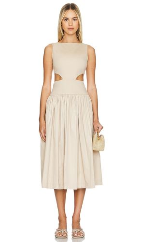 By Marianna Natalina Midi Dress in Beige. - size L (also in XL, XS) - L'Academie - Modalova