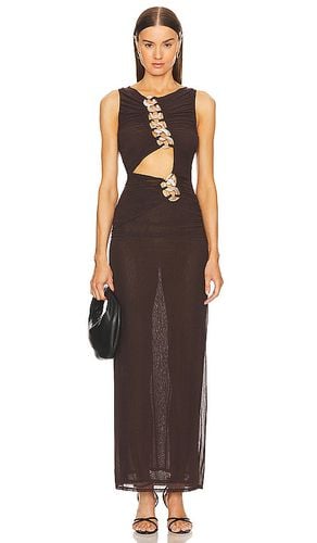 By Marianna Emeraude Maxi Dress in Brown. - size L (also in M, S, XL) - L'Academie - Modalova