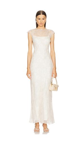 By Marianna Capucine Silk Maxi Dress in Neutral. - size L (also in M) - L'Academie - Modalova