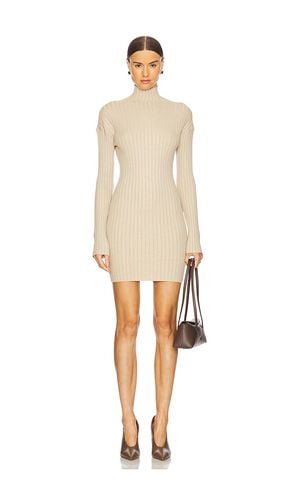 By Marianna Saro Mini Knit Dress in Beige. - size L (also in M, S, XL, XS) - L'Academie - Modalova