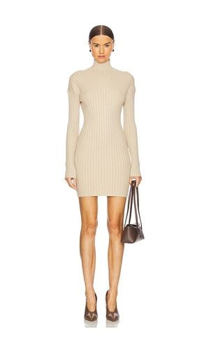 By Marianna Saro Mini Knit Dress in Beige. - size L (also in M, S, XL, XS, XXS) - L'Academie - Modalova