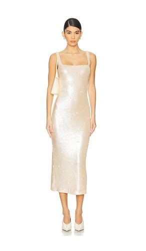 By Marianna Ceci Sequin Midi Dress in Nude. - size L (also in M, S, XL, XS) - L'Academie - Modalova