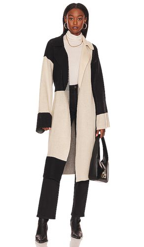 Jaren Color Block Long Cardigan in ,White. - size L (also in M, S, XS) - L'Academie - Modalova