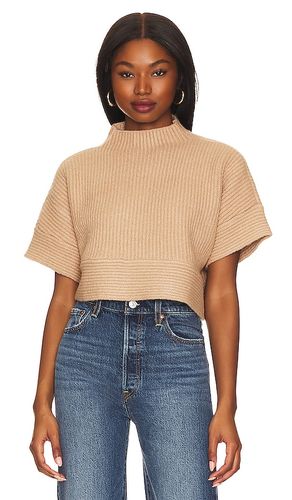 Aurela Mock Neck Pullover in Tan. - size M (also in S, XS) - L'Academie - Modalova