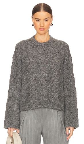 Adria Cable Sweater in Charcoal. - size L (also in M, S, XS, XXS) - L'Academie - Modalova