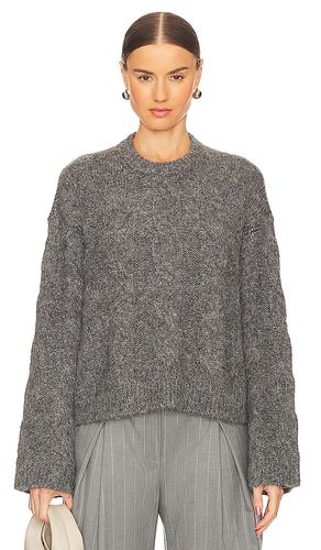 Adria Cable Sweater in Charcoal. - size M (also in S, XS) - L'Academie - Modalova