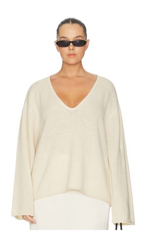 Brenne Neck Sweater in Ivory. - size L (also in XL) - L'Academie - Modalova