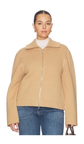 Avey Zip Cardigan in Tan. - size S (also in XL) - L'Academie - Modalova
