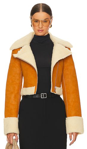 X Bridget Taryn Fitted Shearling Jacket in . Size S, XS, XXS - L'Academie - Modalova