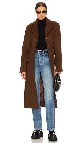 X Marianna Long Coat in Chocolate. - size L (also in M) - L'Academie - Modalova