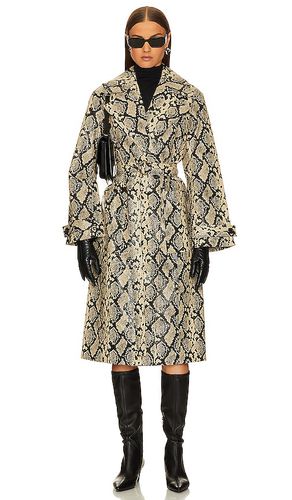 Jo Faux Snakeskin Trench in . Taglia S - L'Academie - Modalova