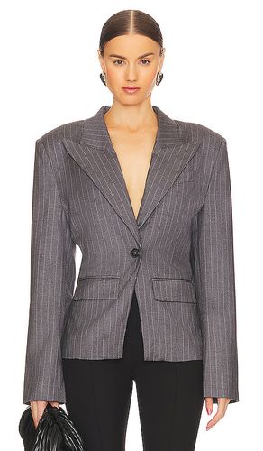 Carmen blazer en color gris talla L en - Grey. Talla L (también en M) - L'Academie - Modalova