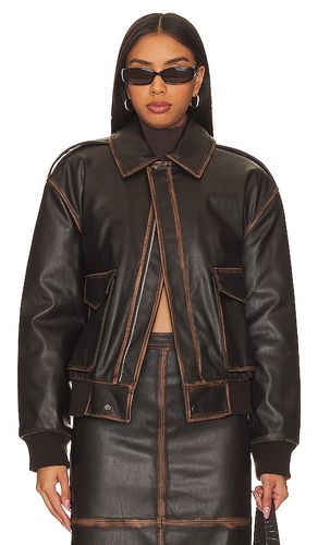 Bo Faux Leather Jacket in . - size M (also in XS) - L'Academie - Modalova