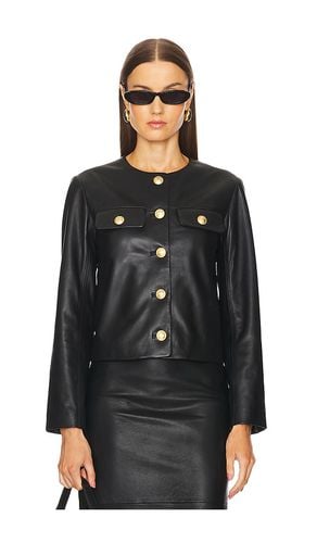 By Marianna Barb Leather Jacket in . Size M, S, XL, XS, XXS - L'Academie - Modalova