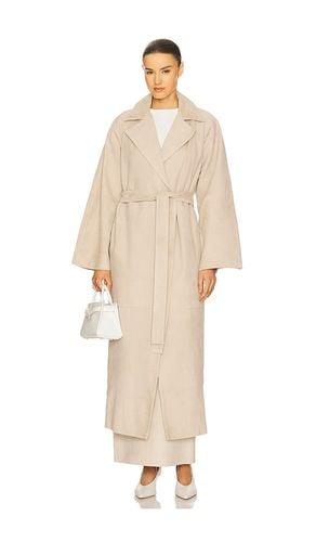 By Marianna Kofi Suede Trench Coat in . Size M, S, XL, XS - L'Academie - Modalova