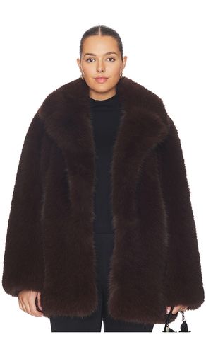 Gamine Faux Fur Jacket in Brown. - size M (also in L) - L'Academie - Modalova