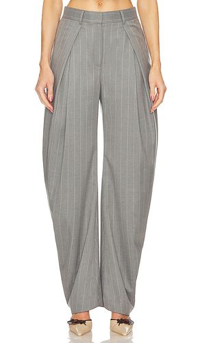 Pantalón con trabillas ainsley en color talla M en - Grey. Talla M (también en S) - L'Academie - Modalova