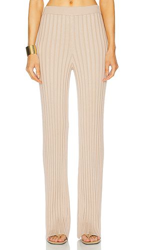 By Marianna Sereph Rib Pants in Neutral. - size L (also in M) - L'Academie - Modalova