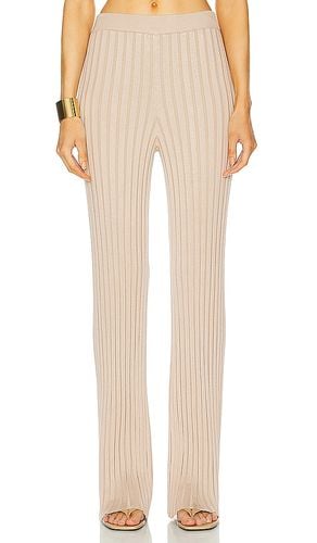 By Marianna Sereph Rib Pants in Neutral. - size L (also in M, S) - L'Academie - Modalova