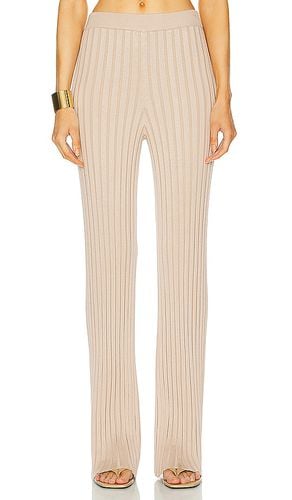 By Marianna Sereph Rib Pants in Neutral. - size L (also in M, XL, XS) - L'Academie - Modalova