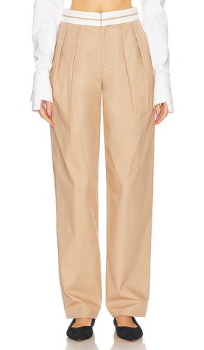 Pantalón con trabillas aura en color beige talla M en - Beige. Talla M (también en S, XL) - L'Academie - Modalova