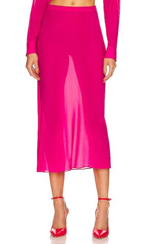 Sheer Midi Slip Skirt in . Size XL - L'Academie - Modalova