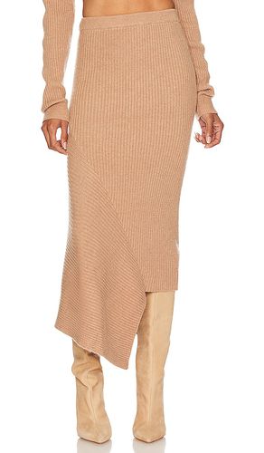 Leola Knit Midi Skirt in Tan. - size L (also in M, S, XL, XS) - L'Academie - Modalova