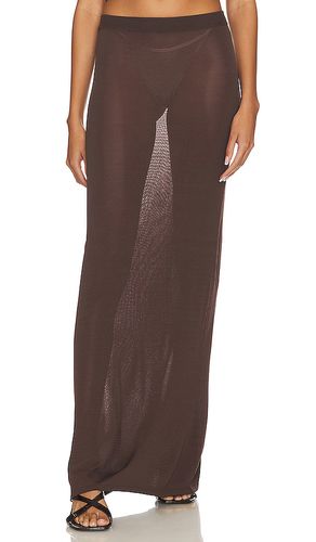 Hadi Maxi Skirt in Chocolate. - size L (also in M) - L'Academie - Modalova