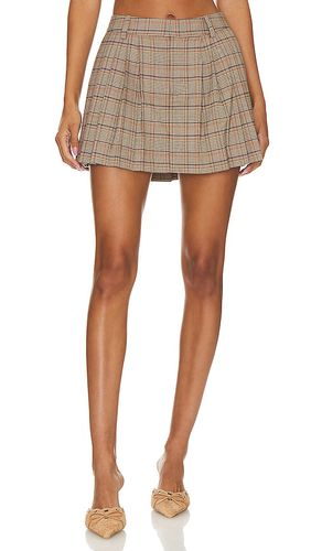 Tara Mini Skirt in Beige. - size L (also in M, S, XL, XS) - L'Academie - Modalova