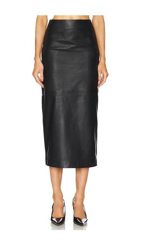 By Marianna Bruni Leather Midi Skirt in . - size M (also in S) - L'Academie - Modalova