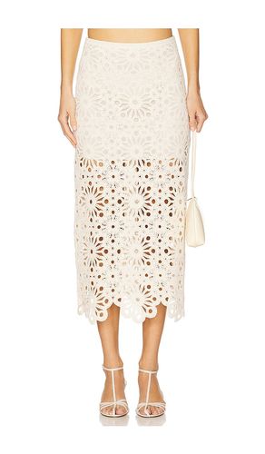 By Marianna Shay Midi Skirt in Cream. - size L (also in M, S, XL, XS) - L'Academie - Modalova