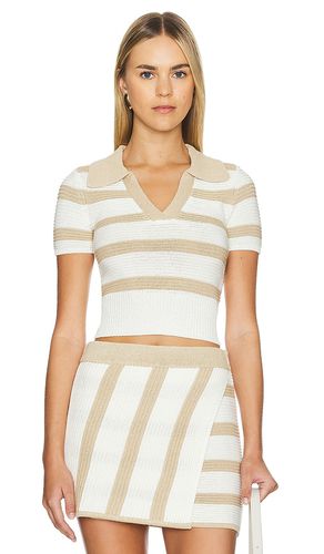 By Marianna Drea Striped Knit Top in Beige. - size M (also in S, XL, XS) - L'Academie - Modalova