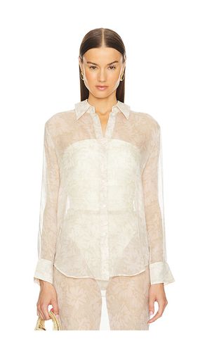 By Marianna Capucine Silk Shirt in Neutral. - size L (also in M, S) - L'Academie - Modalova