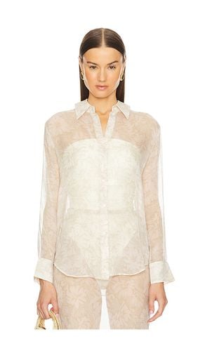 By Marianna Capucine Silk Shirt in Neutral. - size L (also in M, S, XS) - L'Academie - Modalova