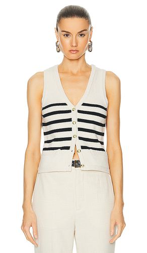 By Marianna Calanth Striped Vest in White. - size XL (also in L) - L'Academie - Modalova