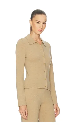 Berke Button Down Top in Brown. - size S (also in L) - L'Academie - Modalova