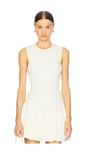 By Marianna Dania Knit Top in Cream. - size L (also in M, S, XL, XS) - L'Academie - Modalova