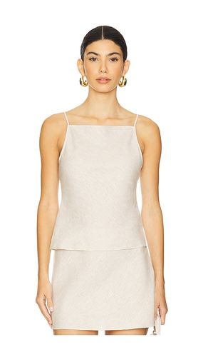 By Marianna Eula Linen Top in Beige. - size L (also in M, S, XL, XS, XXS) - L'Academie - Modalova
