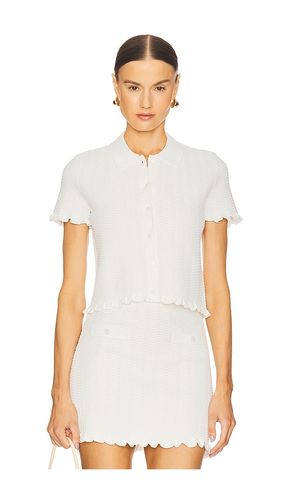 By Marianna Salisa Scallop Cardigan in Ivory. - size L (also in M, S, XL, XS, XXS) - L'Academie - Modalova