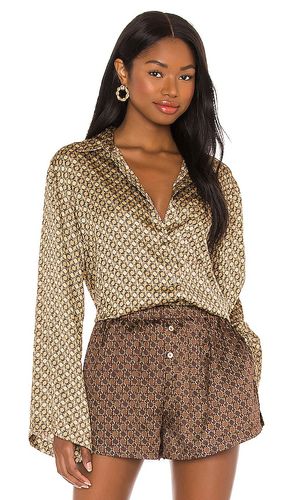 Camisa oversized en color bronce talla M en - Tan. Talla M (también en S, XS) - L'Academie - Modalova