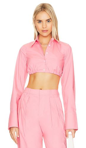 Camisa con sujetador interior dallon en color rosado talla L en - Pink. Talla L (también en M, S, XL) - L'Academie - Modalova