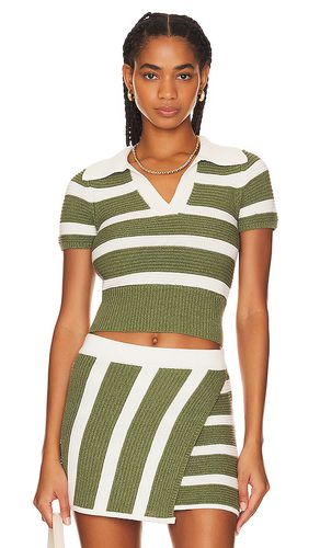 Drea striped knit top en color verde talla L en & - . Talla L (también en XL) - L'Academie - Modalova