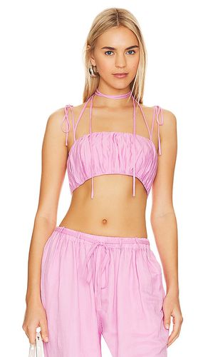 Joan crop top en color rosado talla M en - Pink. Talla M (también en XL) - L'Academie - Modalova