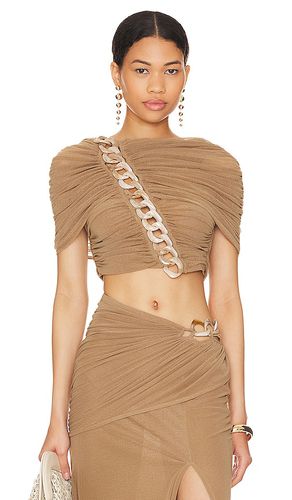 Fria Cropped Top in Taupe. - size S (also in XXS) - L'Academie - Modalova