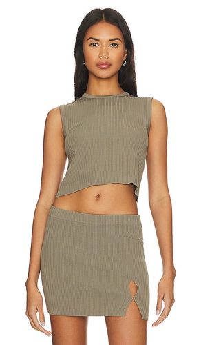 Idola Rib Top in Olive. - size L (also in M, XL) - L'Academie - Modalova