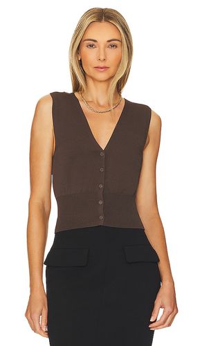 Natesa Knit Vest in Chocolate. - size L (also in XL) - L'Academie - Modalova