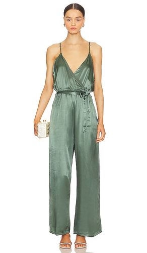 Fleur Belted Silky Jumpsuit in Green. - size S (also in XL) - LA Made - Modalova